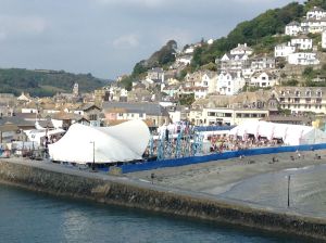 Looe was kept occupied with stages, bars and quayside kept alive with sound of music. 